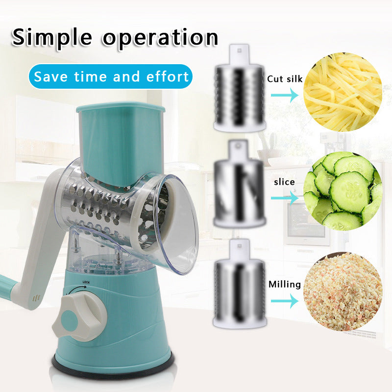 TABLE TOP DRUM GRATER VEGETABLE CUTTER