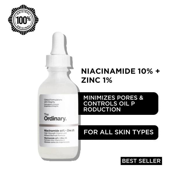 The Ordinary Niacinamide 10% + Zinc 1% Serum for All Skin Types - Premium Serums from The Ordinary - Just Rs 2999! Shop now at Cozmetica The Ordinary Niacinamide 10% + Zinc 1% Serum For All Skin Types