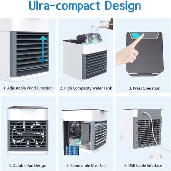 Portable Air Conditioner with 2x cooling power.(Best solution for heat stock)