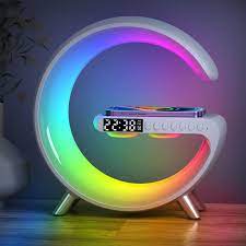 WIRELESS CHARGING FEATURE MULTIFUNCTIONAL  DIGITAL LED LAMP